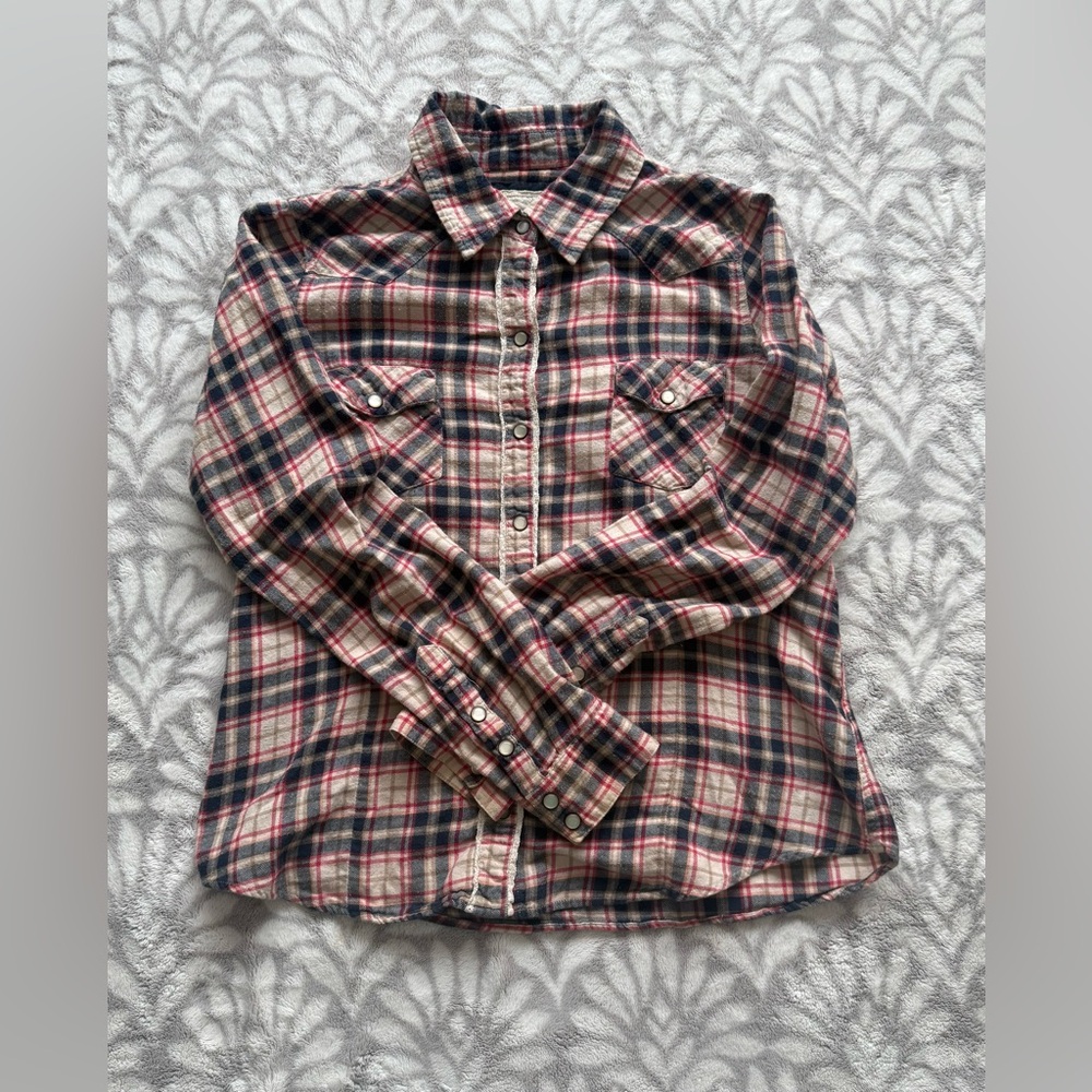 Plaid Shirt - Red and Blue